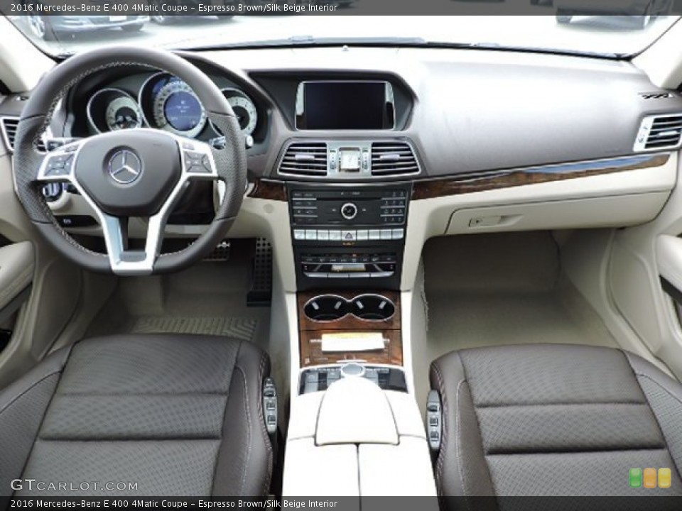 Espresso Brown/Silk Beige Interior Dashboard for the 2016 Mercedes-Benz E 400 4Matic Coupe #105825331