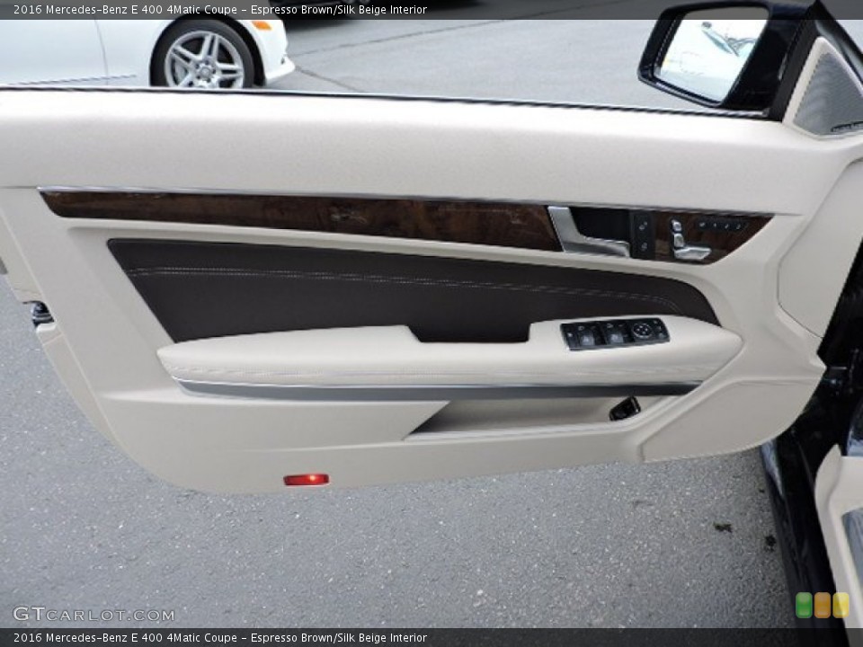 Espresso Brown/Silk Beige Interior Door Panel for the 2016 Mercedes-Benz E 400 4Matic Coupe #105825391