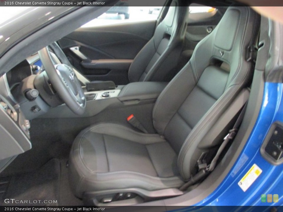 Jet Black Interior Front Seat for the 2016 Chevrolet Corvette Stingray Coupe #105826843