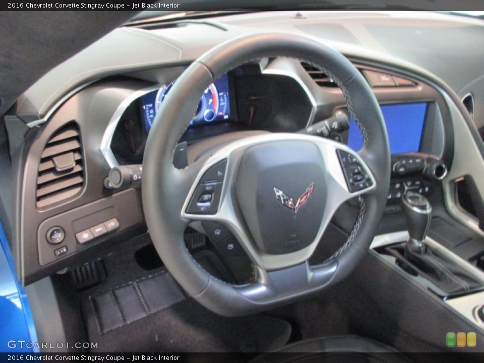 Jet Black Interior Steering Wheel for the 2016 Chevrolet Corvette Stingray Coupe #105826861