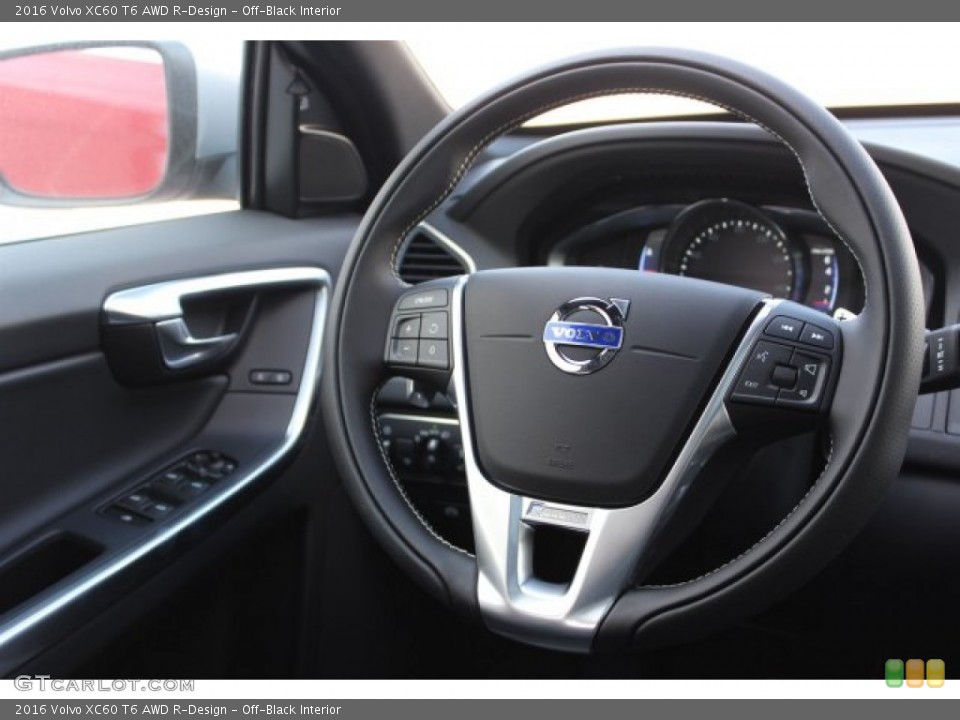 Off-Black Interior Steering Wheel for the 2016 Volvo XC60 T6 AWD R-Design #105830461