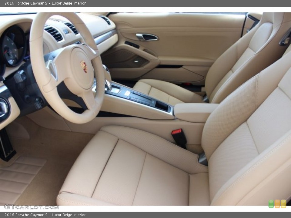 Luxor Beige Interior Front Seat for the 2016 Porsche Cayman S #105839866