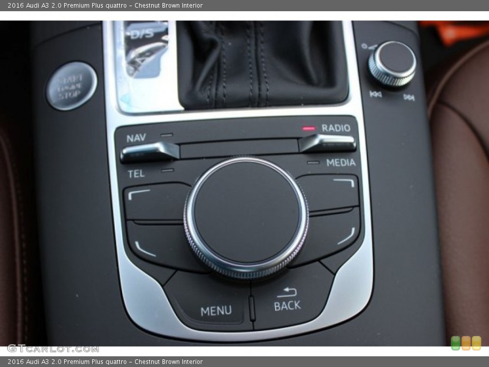 Chestnut Brown Interior Controls for the 2016 Audi A3 2.0 Premium Plus quattro #105843109