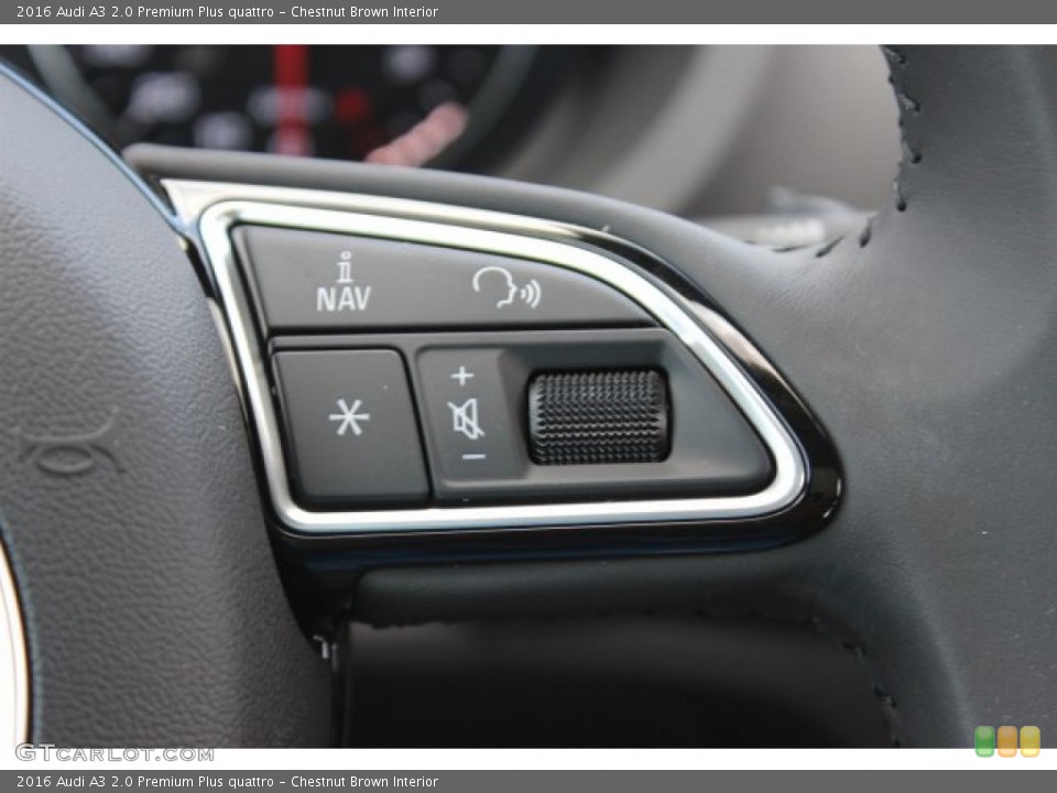 Chestnut Brown Interior Controls for the 2016 Audi A3 2.0 Premium Plus quattro #105843238