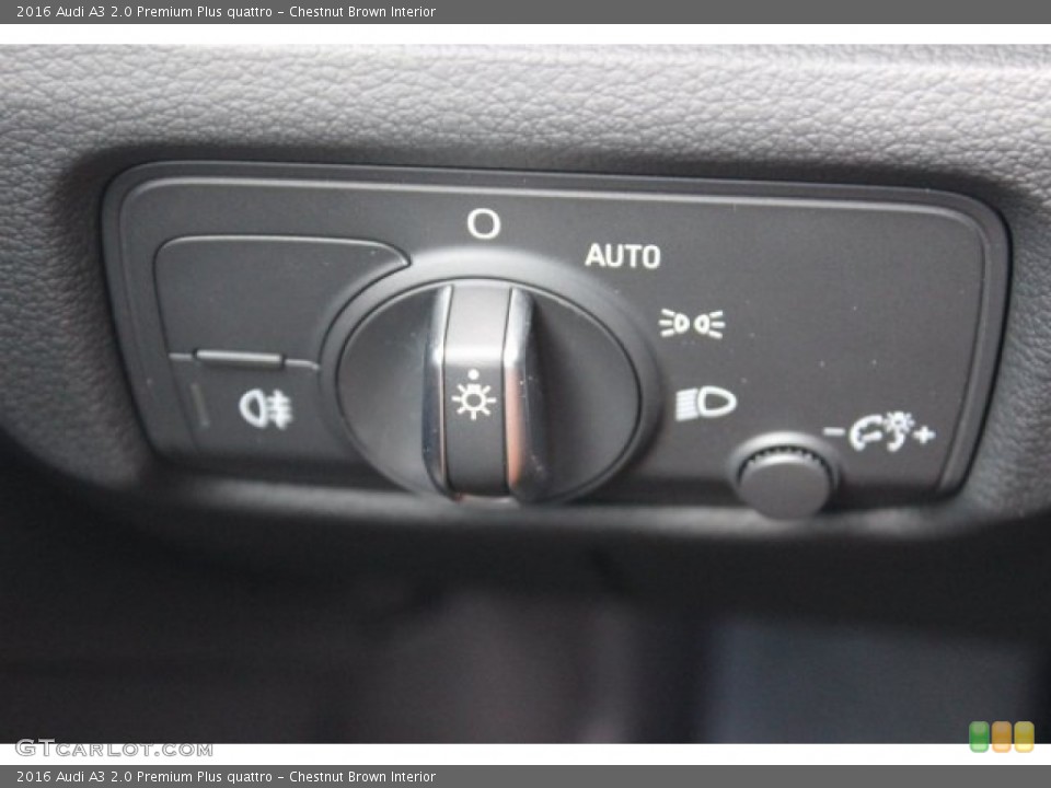 Chestnut Brown Interior Controls for the 2016 Audi A3 2.0 Premium Plus quattro #105843271