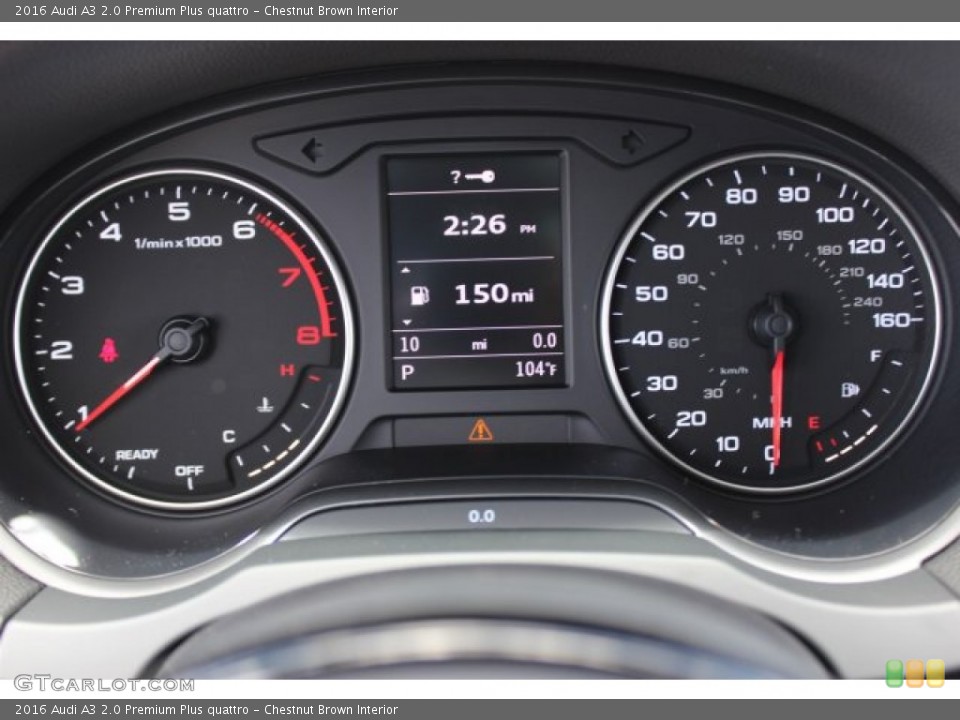 Chestnut Brown Interior Gauges for the 2016 Audi A3 2.0 Premium Plus quattro #105843427