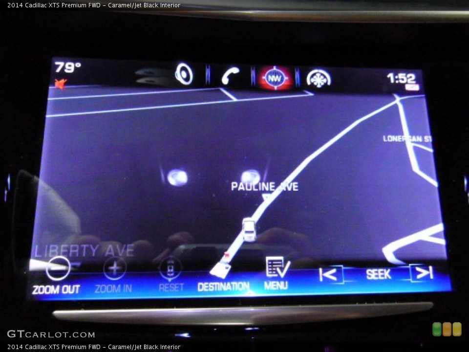 Caramel/Jet Black Interior Navigation for the 2014 Cadillac XTS Premium FWD #105850523