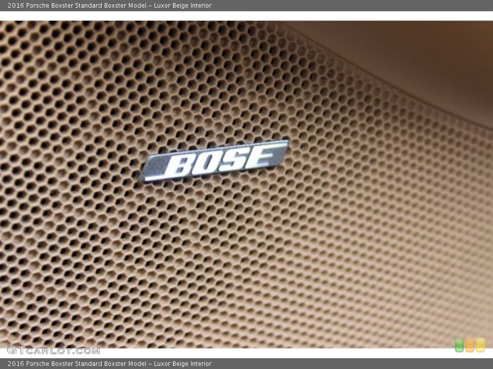 Luxor Beige Interior Audio System for the 2016 Porsche Boxster  #105859526