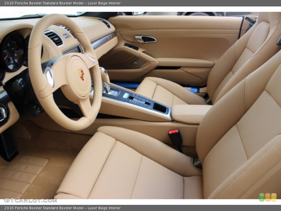Luxor Beige Interior Front Seat for the 2016 Porsche Boxster  #105859580