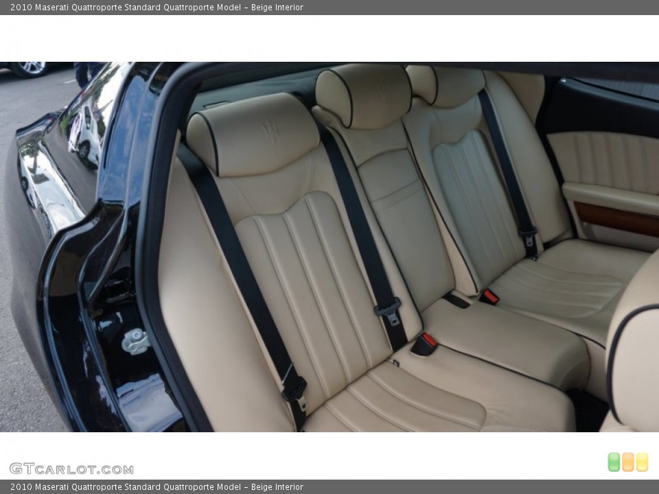 Beige Interior Rear Seat for the 2010 Maserati Quattroporte  #105859886