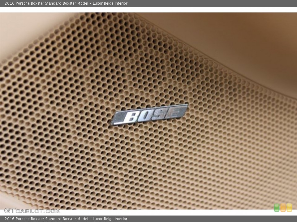 Luxor Beige Interior Audio System for the 2016 Porsche Boxster  #105860243