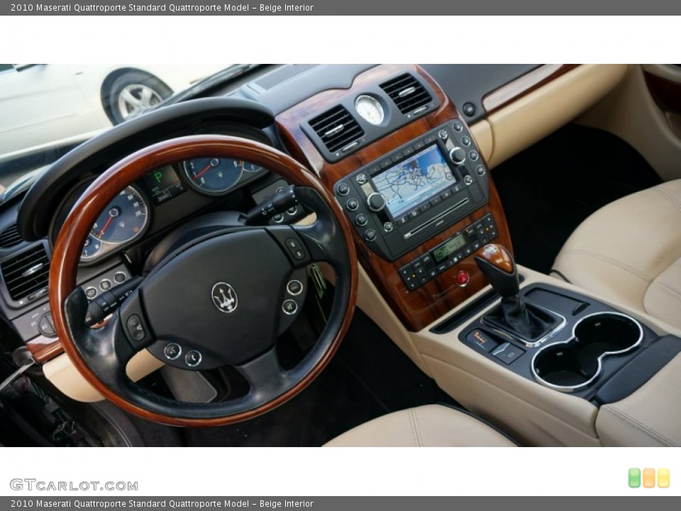 Beige Interior Dashboard for the 2010 Maserati Quattroporte  #105860408