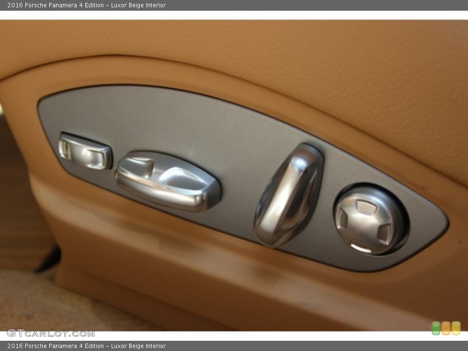 Luxor Beige Interior Controls for the 2016 Porsche Panamera 4 Edition #105861875
