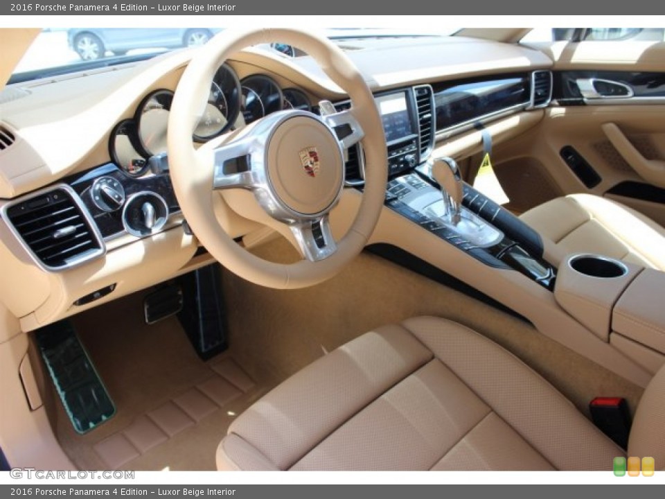 Luxor Beige 2016 Porsche Panamera Interiors