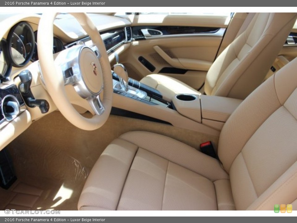 Luxor Beige Interior Front Seat for the 2016 Porsche Panamera 4 Edition #105861913