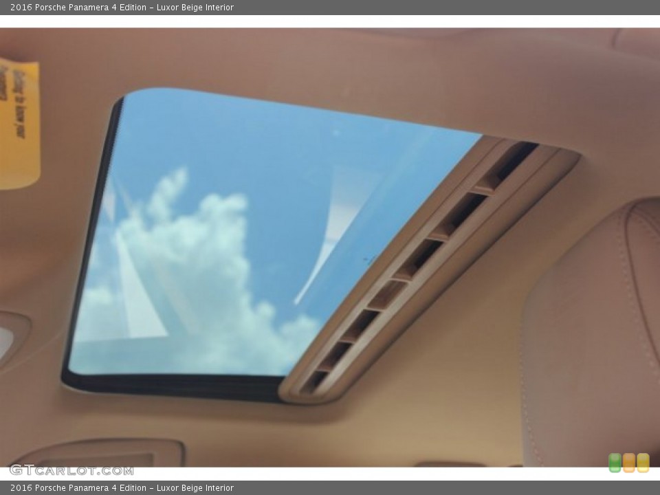 Luxor Beige Interior Sunroof for the 2016 Porsche Panamera 4 Edition #105862163