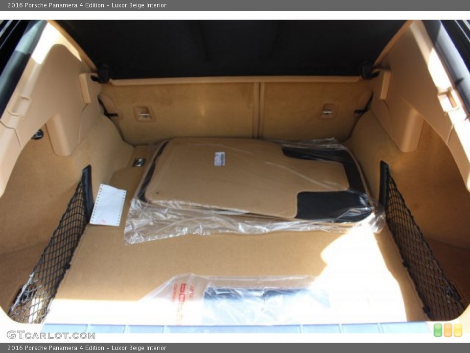 Luxor Beige Interior Trunk for the 2016 Porsche Panamera 4 Edition #105862274