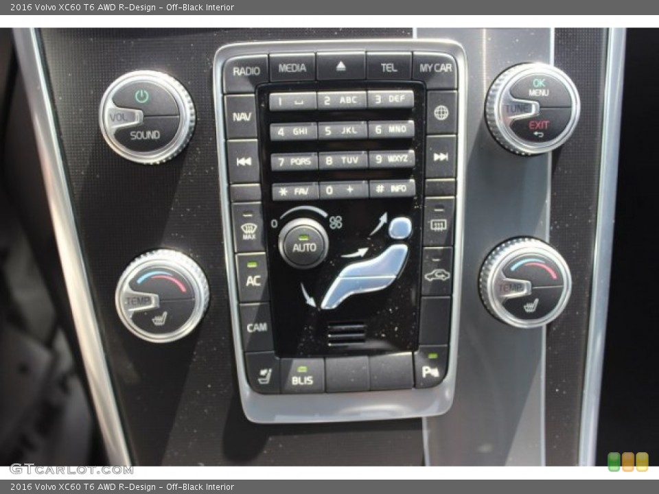 Off-Black Interior Controls for the 2016 Volvo XC60 T6 AWD R-Design #105864240