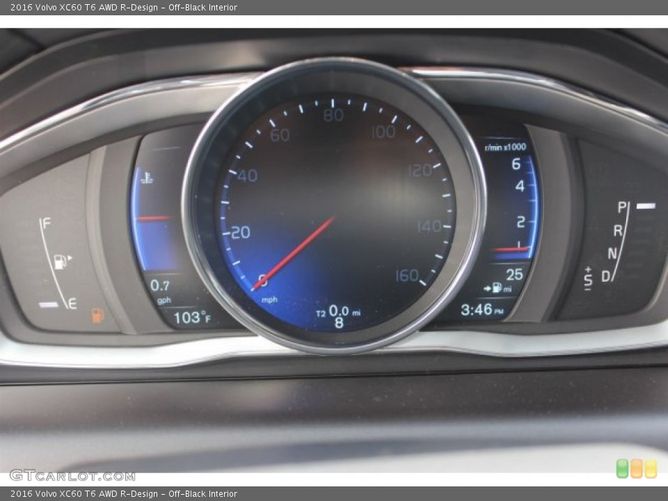 Off-Black Interior Gauges for the 2016 Volvo XC60 T6 AWD R-Design #105864485