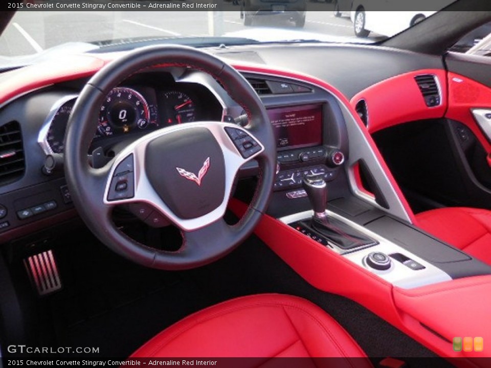 Adrenaline Red Interior Dashboard for the 2015 Chevrolet Corvette Stingray Convertible #105869389