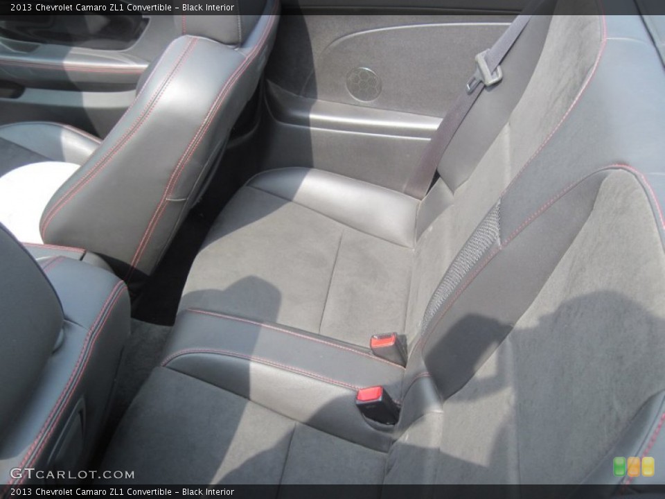 Black Interior Rear Seat for the 2013 Chevrolet Camaro ZL1 Convertible #105874488
