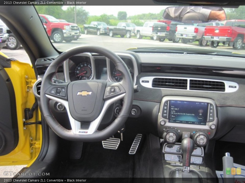 Black Interior Dashboard for the 2013 Chevrolet Camaro ZL1 Convertible #105874521