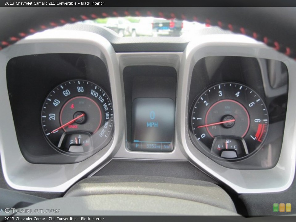 Black Interior Gauges for the 2013 Chevrolet Camaro ZL1 Convertible #105874553