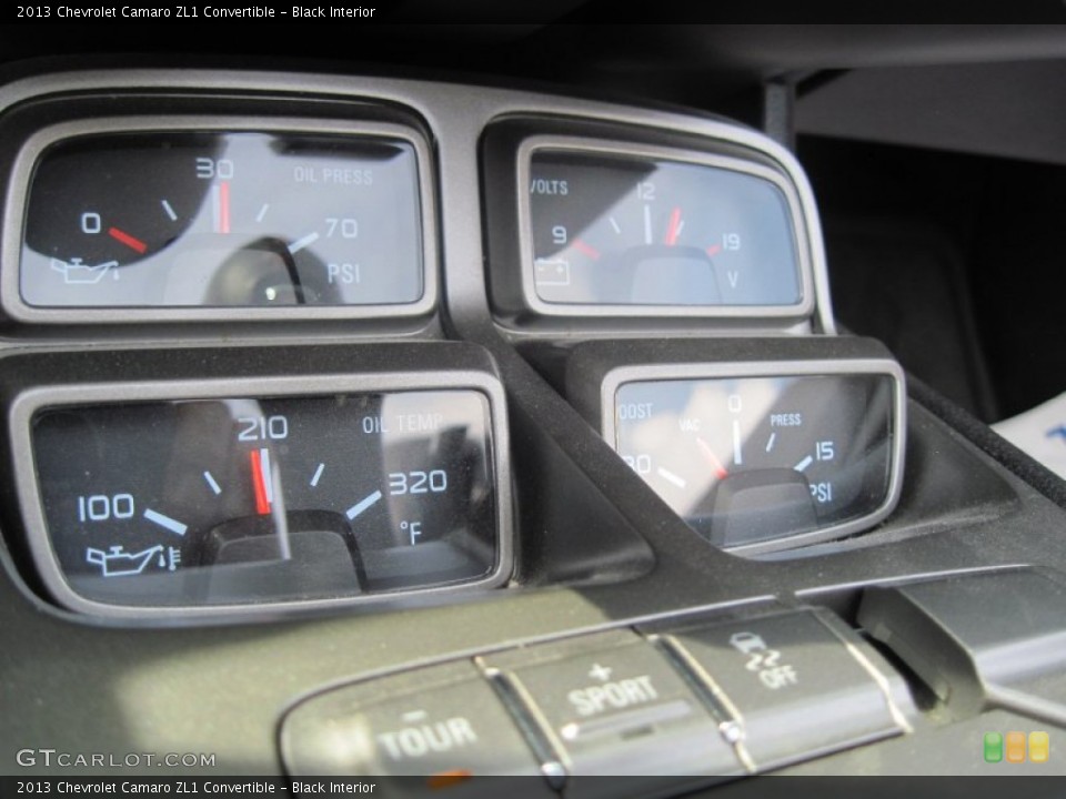 Black Interior Gauges for the 2013 Chevrolet Camaro ZL1 Convertible #105874704