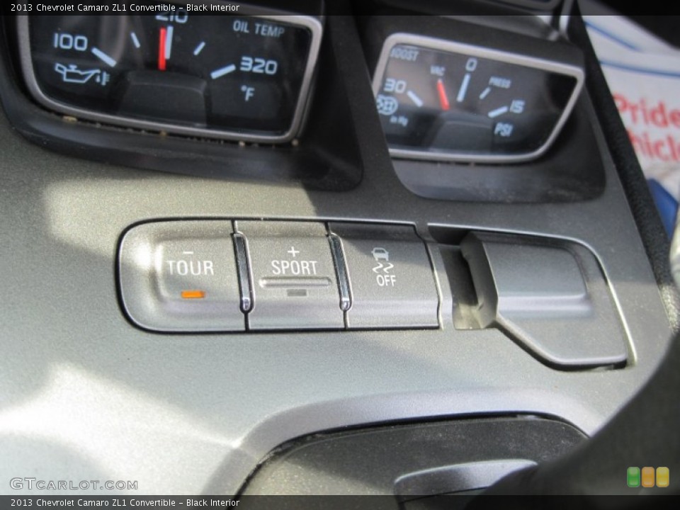 Black Interior Controls for the 2013 Chevrolet Camaro ZL1 Convertible #105874734