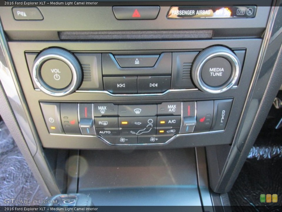 Medium Light Camel Interior Controls for the 2016 Ford Explorer XLT #105886068