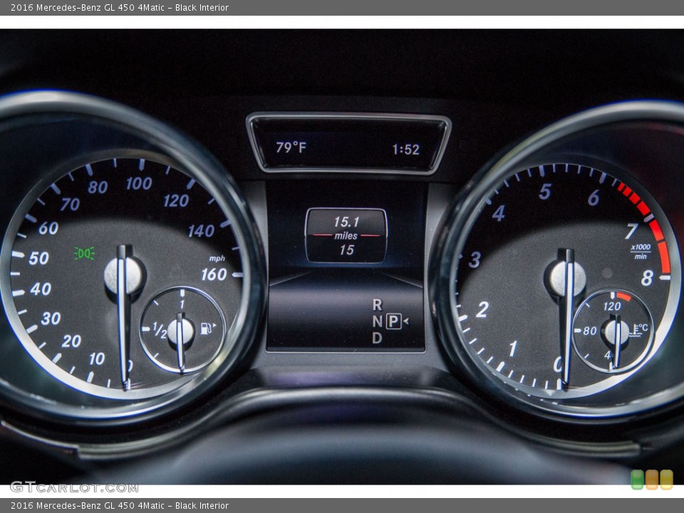 Black Interior Gauges for the 2016 Mercedes-Benz GL 450 4Matic #105902822