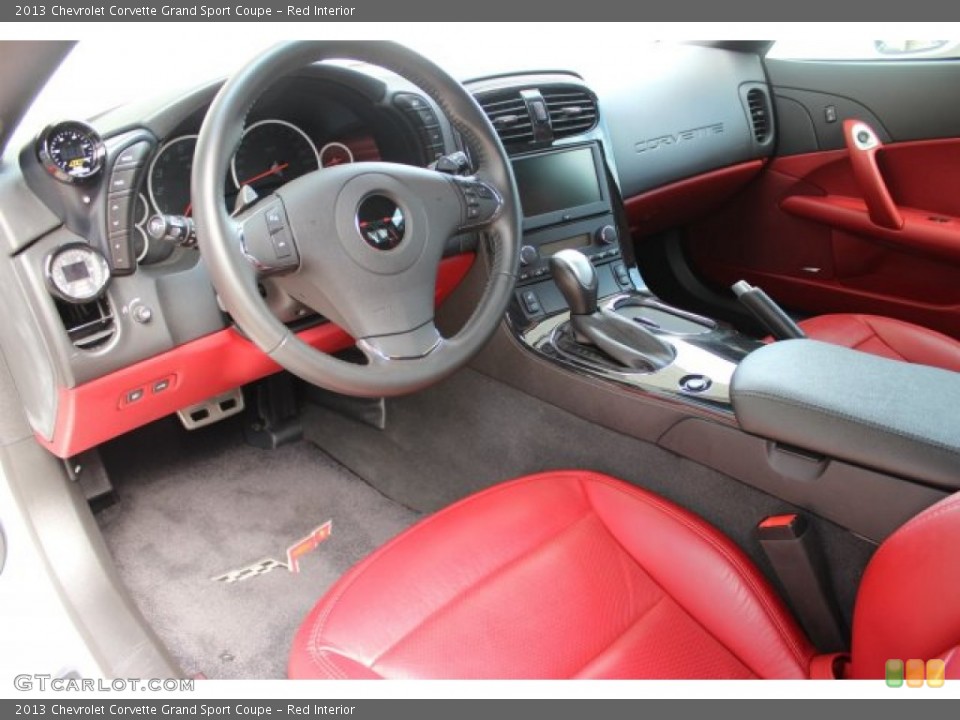 Red Interior Prime Interior for the 2013 Chevrolet Corvette Grand Sport Coupe #105907646