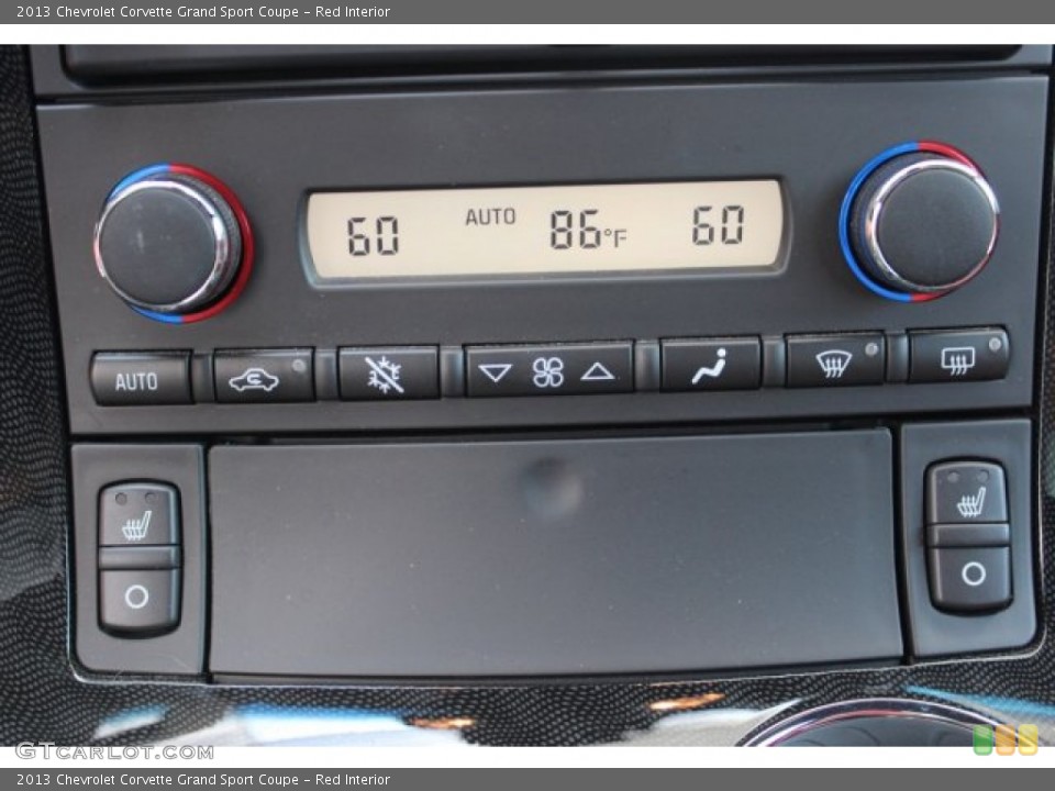 Red Interior Controls for the 2013 Chevrolet Corvette Grand Sport Coupe #105907713