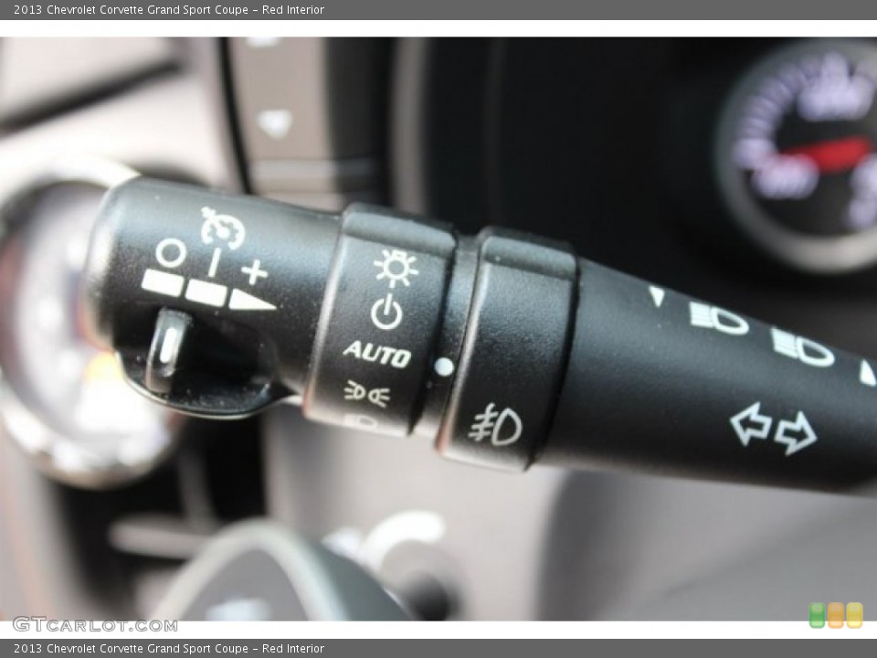 Red Interior Controls for the 2013 Chevrolet Corvette Grand Sport Coupe #105908027
