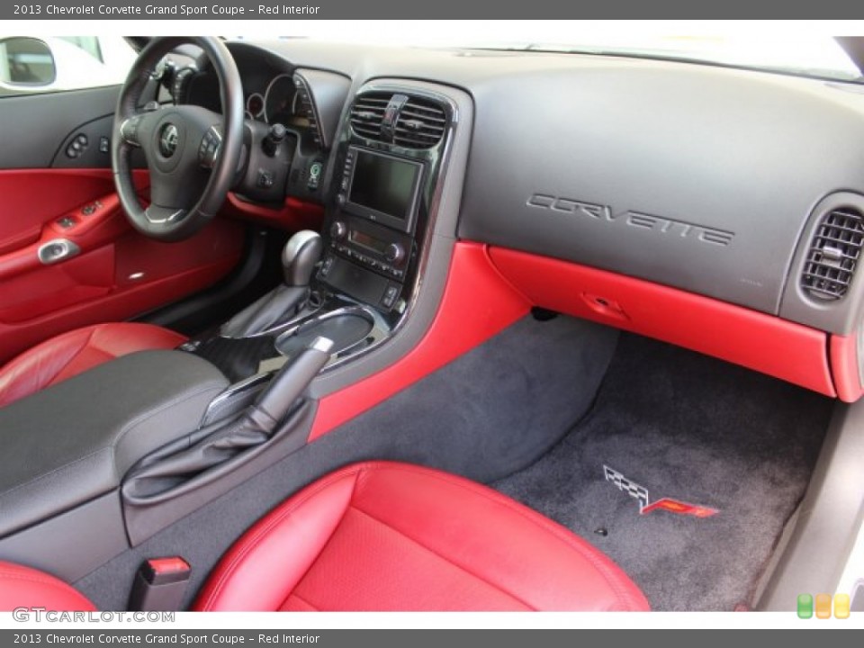 Red Interior Dashboard for the 2013 Chevrolet Corvette Grand Sport Coupe #105908118