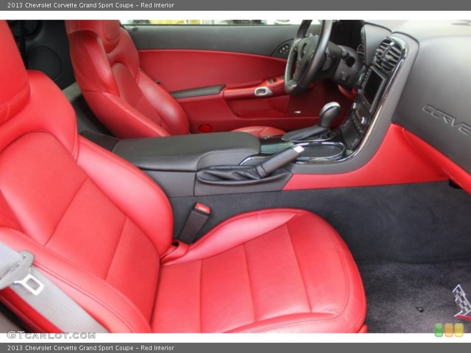 Red Interior Front Seat for the 2013 Chevrolet Corvette Grand Sport Coupe #105908144