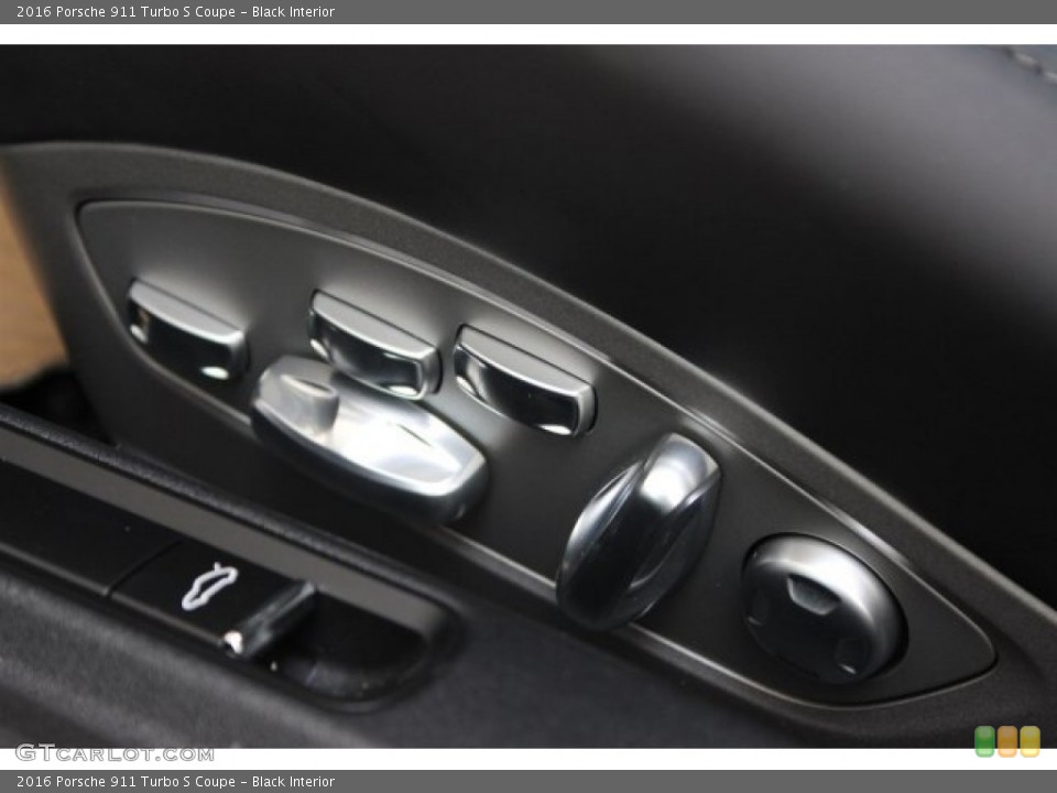 Black Interior Controls for the 2016 Porsche 911 Turbo S Coupe #105914663