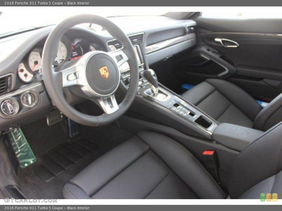 Black Interior Prime Interior for the 2016 Porsche 911 Turbo S Coupe #105914690