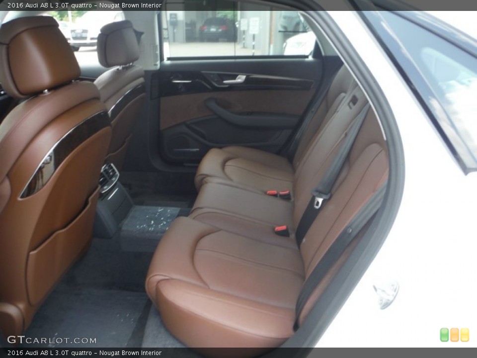 Nougat Brown Interior Rear Seat for the 2016 Audi A8 L 3.0T quattro #105916628