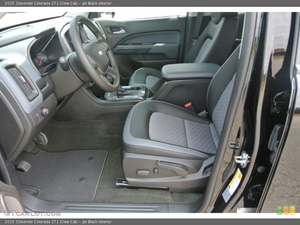 Jet Black Interior Photo for the 2015 Chevrolet Colorado Z71 Crew Cab #105925568