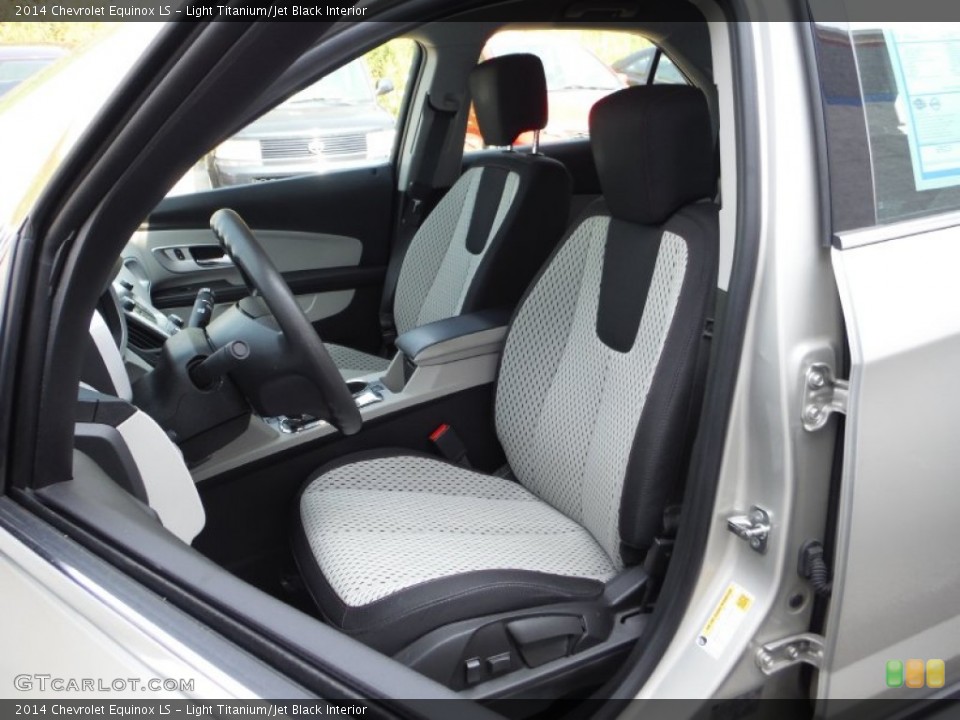Light Titanium/Jet Black Interior Front Seat for the 2014 Chevrolet Equinox LS #105929647