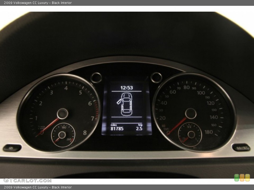 Black Interior Gauges for the 2009 Volkswagen CC Luxury #105930637