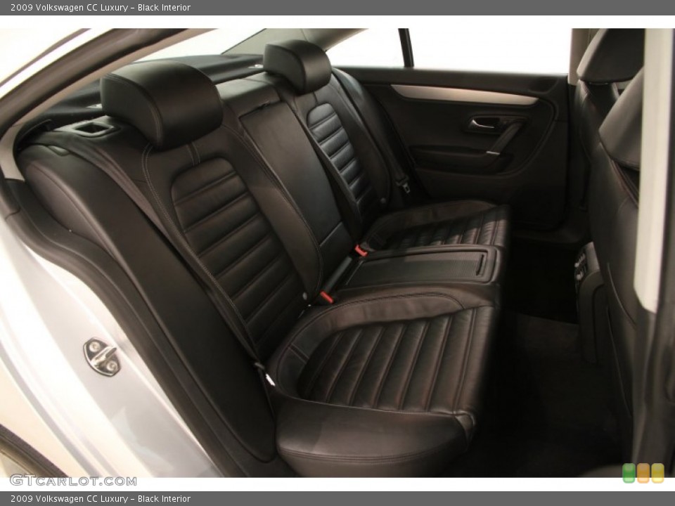 Black Interior Rear Seat for the 2009 Volkswagen CC Luxury #105930784