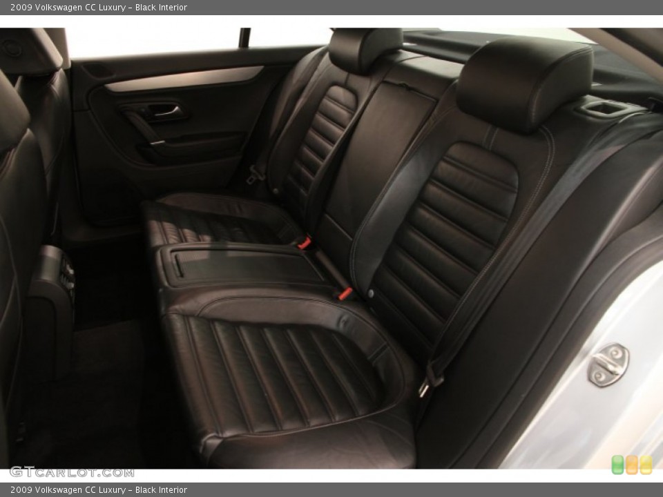 Black Interior Rear Seat for the 2009 Volkswagen CC Luxury #105930811