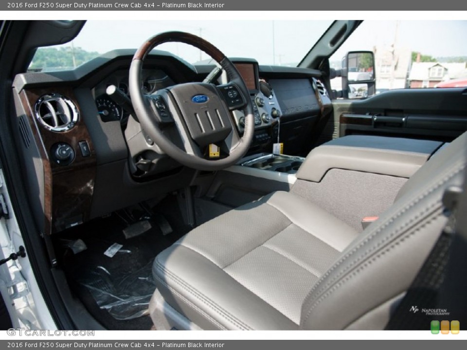 Platinum Black 2016 Ford F250 Super Duty Interiors