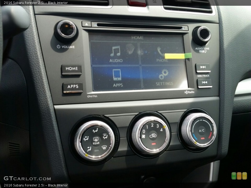 Black Interior Controls for the 2016 Subaru Forester 2.5i #105955740