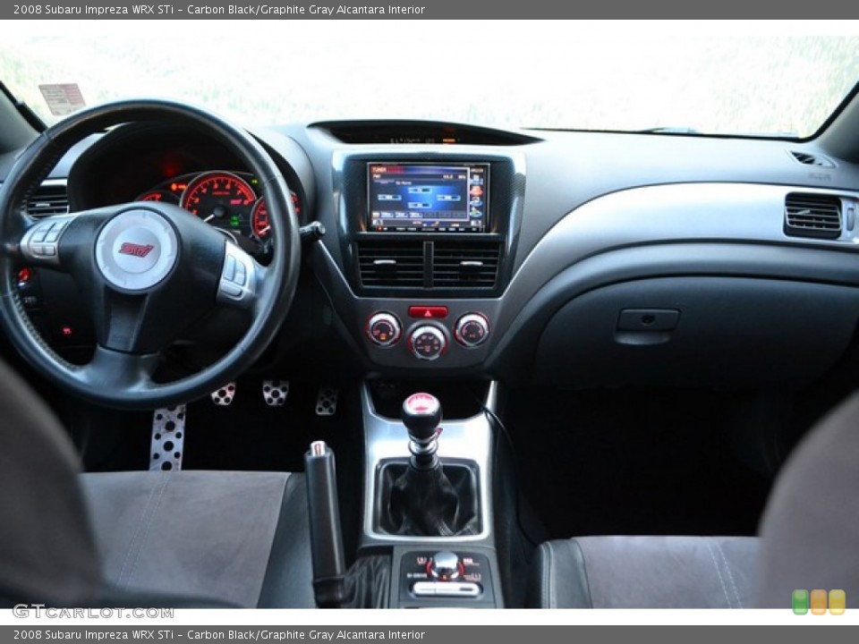 Carbon Black/Graphite Gray Alcantara Interior Dashboard for the 2008 Subaru Impreza WRX STi #105958578