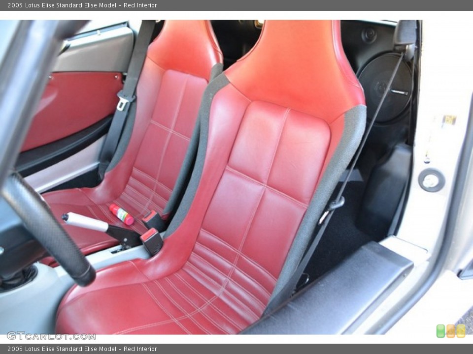 Red 2005 Lotus Elise Interiors