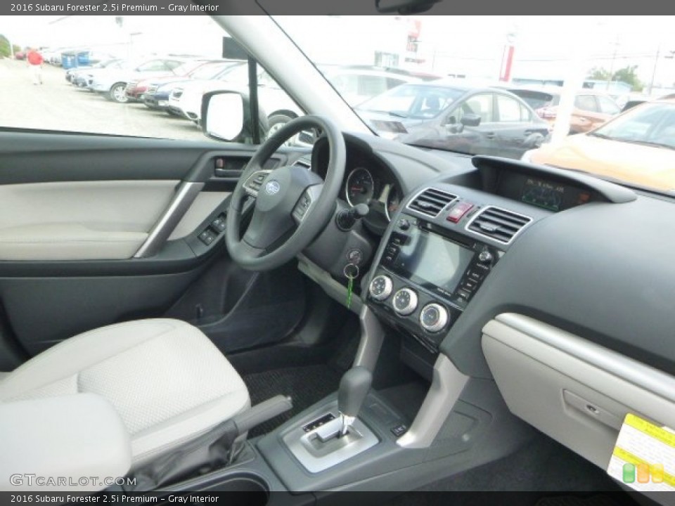 Gray Interior Dashboard for the 2016 Subaru Forester 2.5i Premium #105961614
