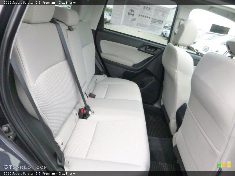 Gray Interior Rear Seat for the 2016 Subaru Forester 2.5i Premium #105961650
